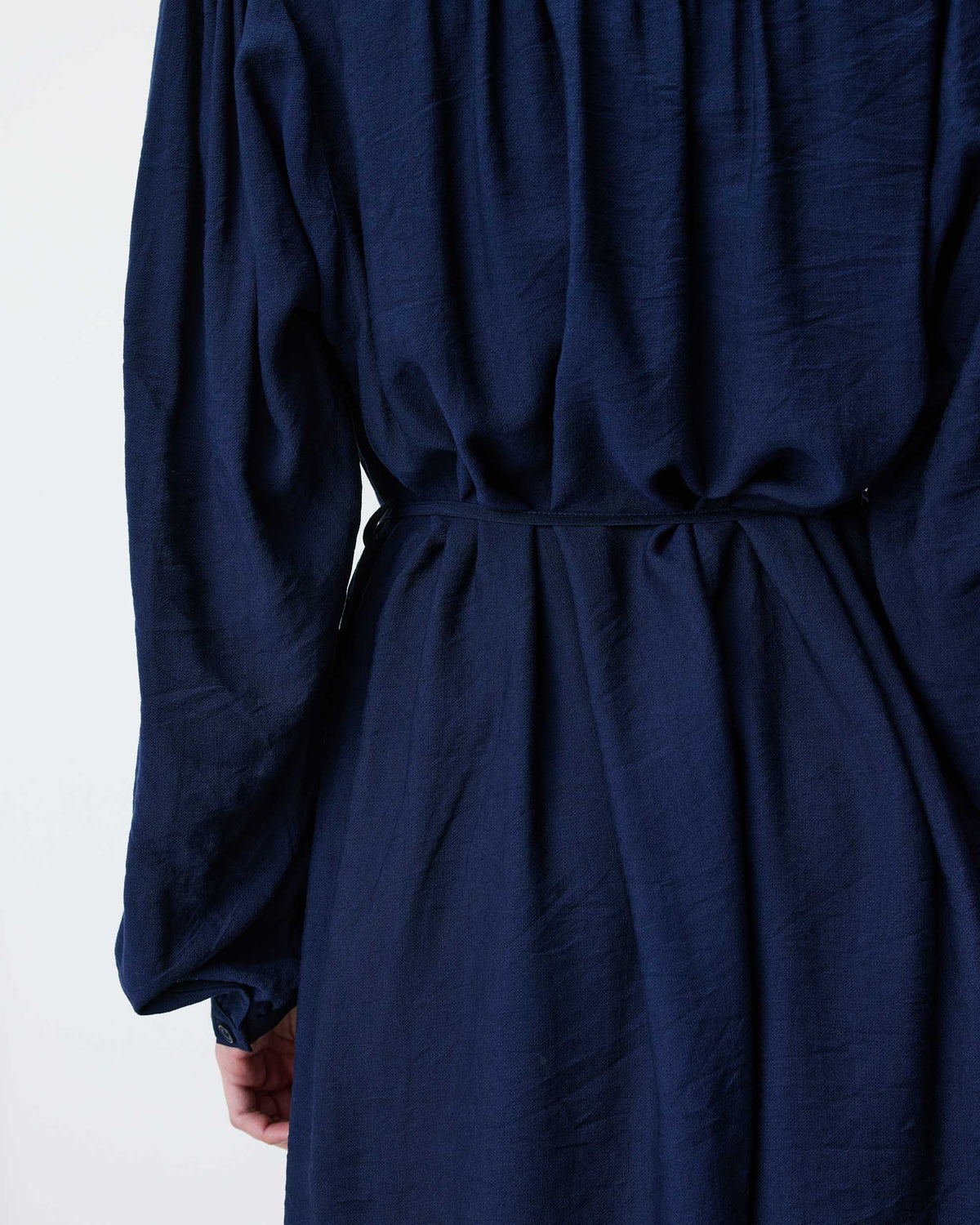 Vestido corto mangas abullonadas marine Alienor