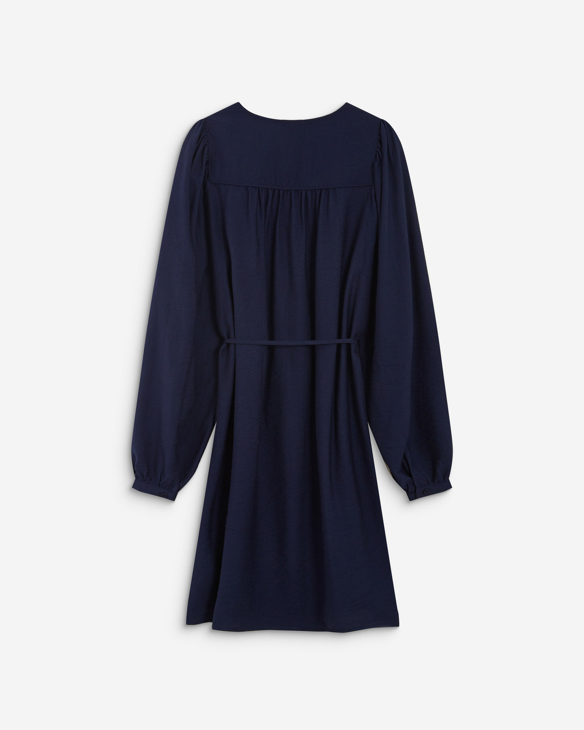 Vestido corto mangas abullonadas marine Alienor