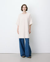 Robe courte en maille manches kimono sable Alinae