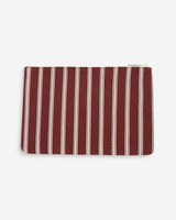 Pochette d'ordinateur en toile rayée cherry Alina