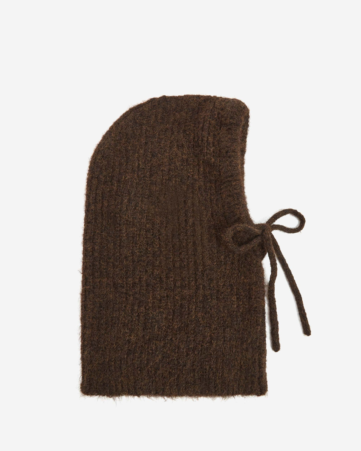 Wool-blend balaclava chocolat Samourai