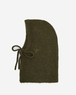 Cagoule en laine mélangée kaki Samourai
