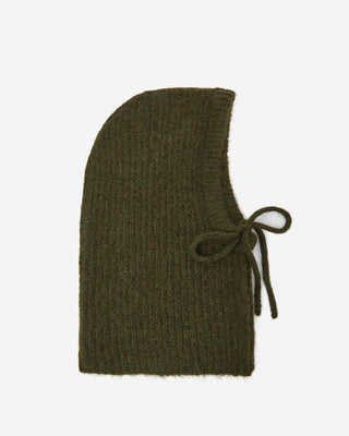 Cagoule en laine mélangée kaki Samourai