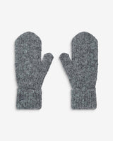 Wool-blend mittens anthracite Acajou