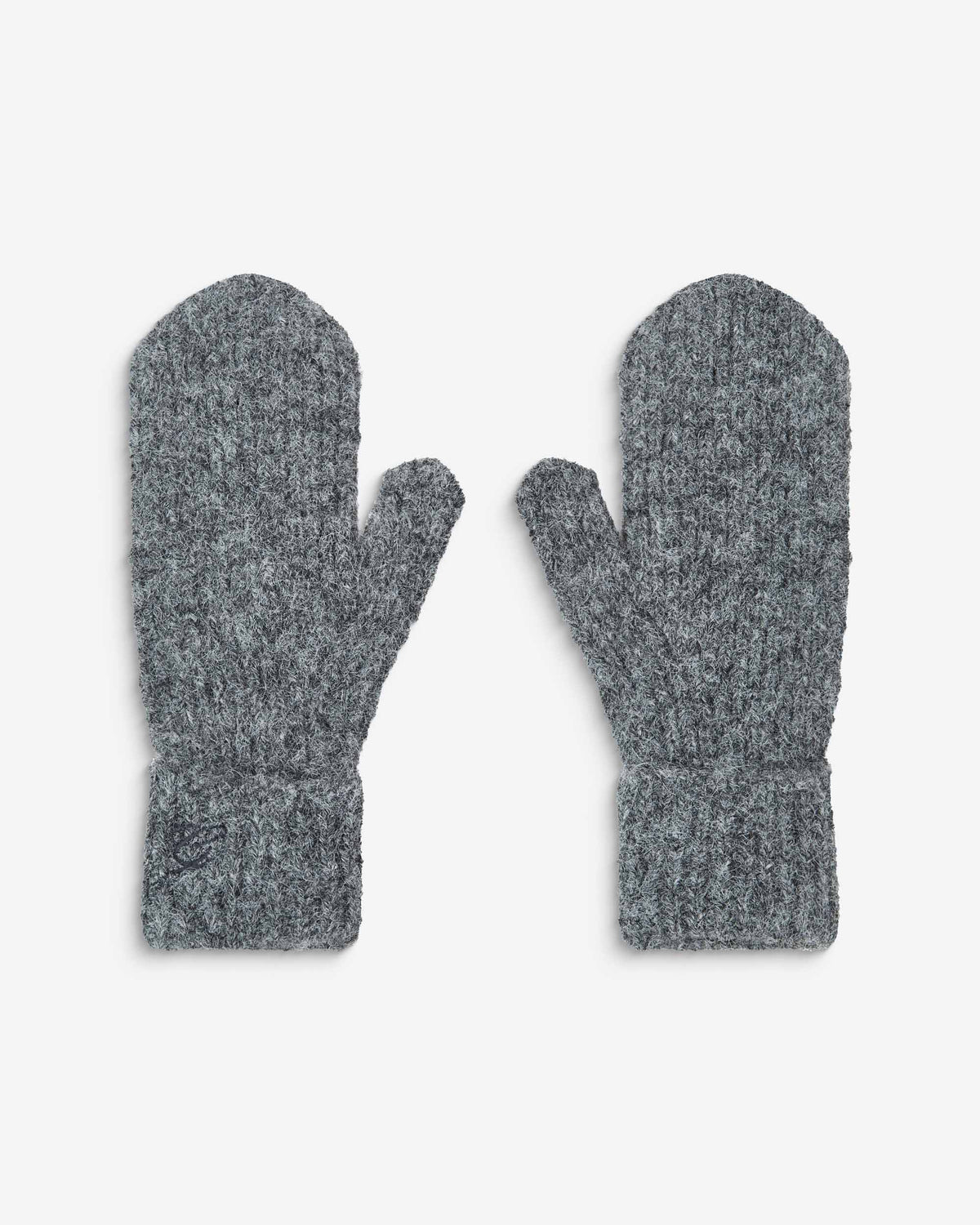 Wool-blend mittens anthracite Acajou