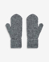 Wool-blend mittens anthracite Acajou