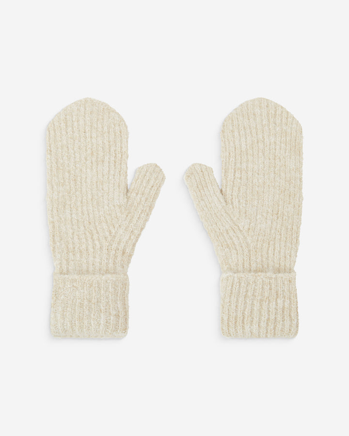 Wool-blend mittens sable Acajou