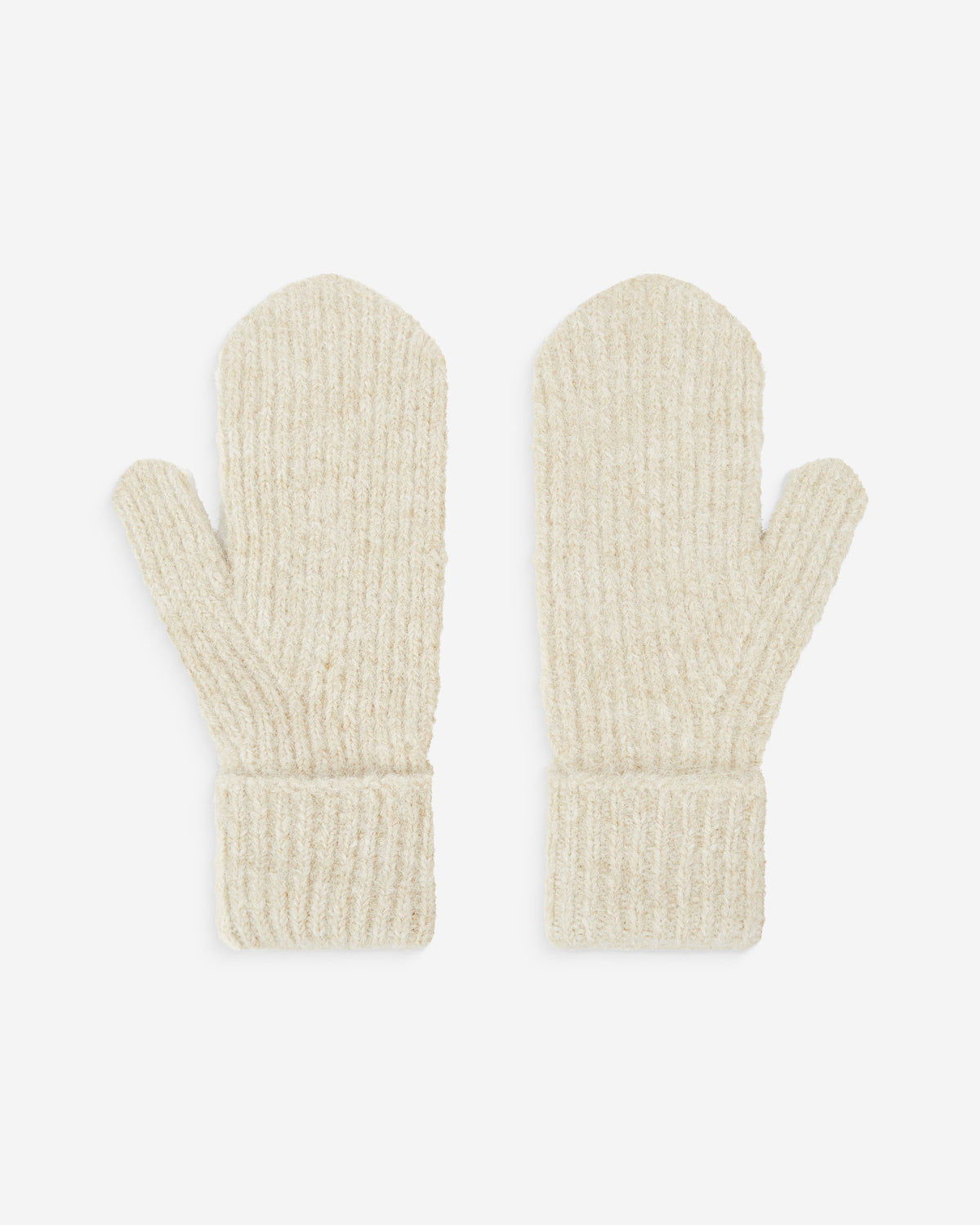 Wool-blend mittens sable Acajou