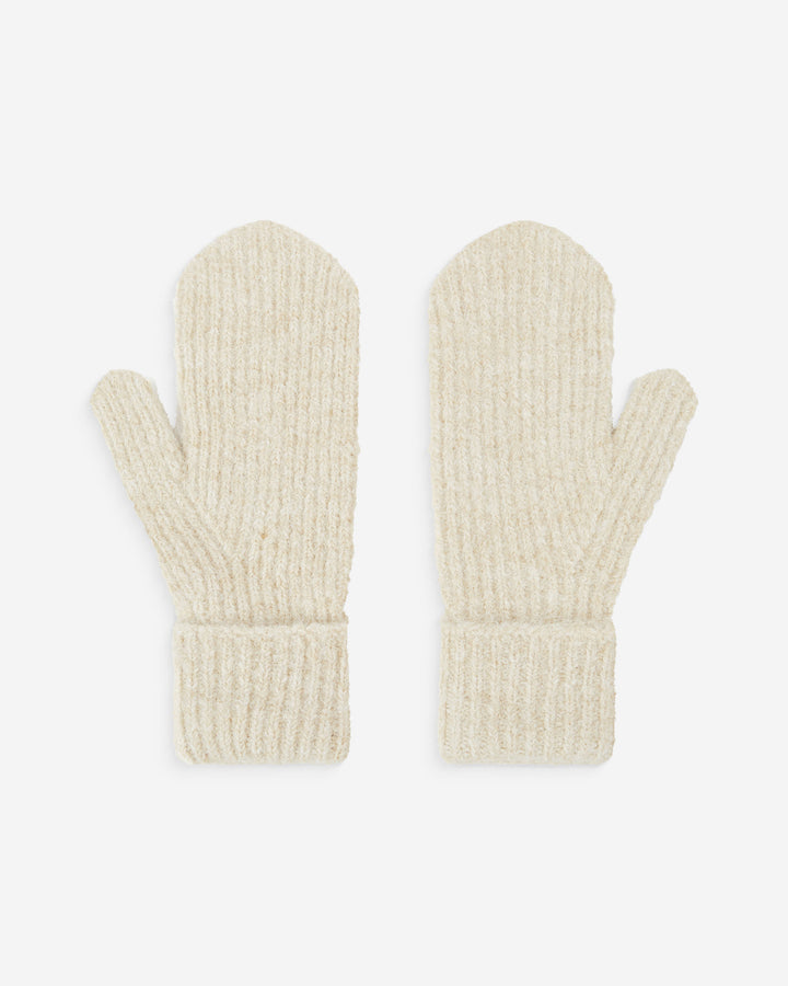 Wool-blend mittens sable Acajou
