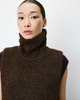 Knit snood chocolat Ansel