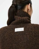 Knit snood chocolat Ansel