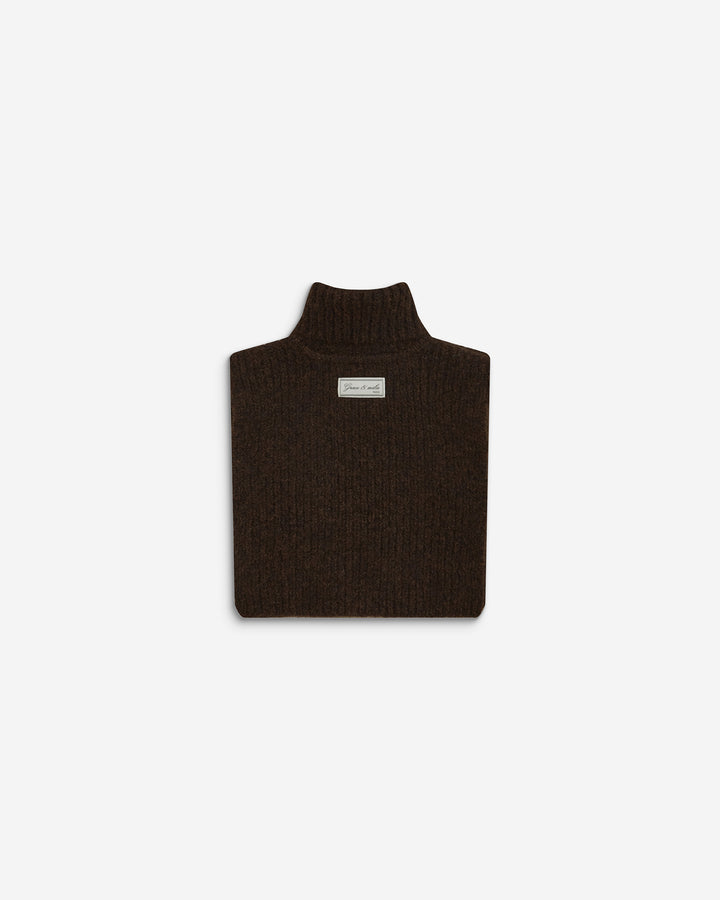 Knit snood chocolat Ansel