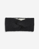 Bandeau croisé en maille noir Auden