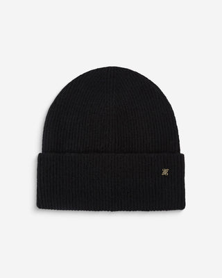 Duo bonnet et gants en maille noir Anicet