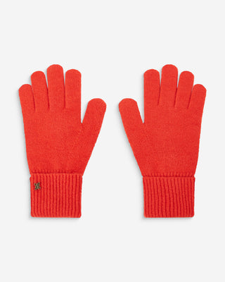 Duo bonnet et gants en maille sanguine Anicet