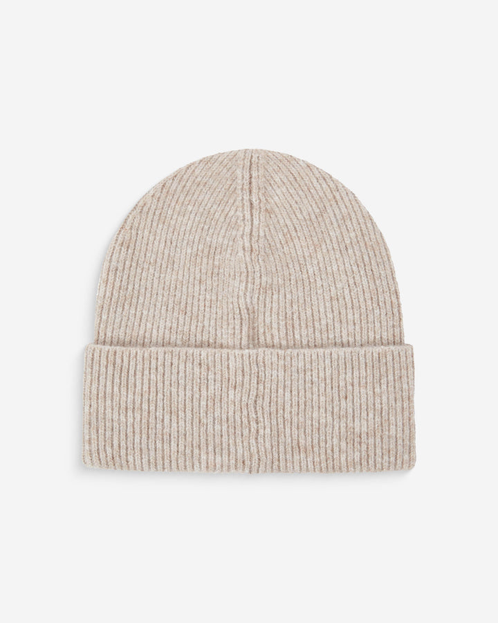 Knit beanie and gloves set taupe Anicet
