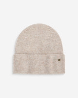 Knit beanie and gloves set taupe Anicet