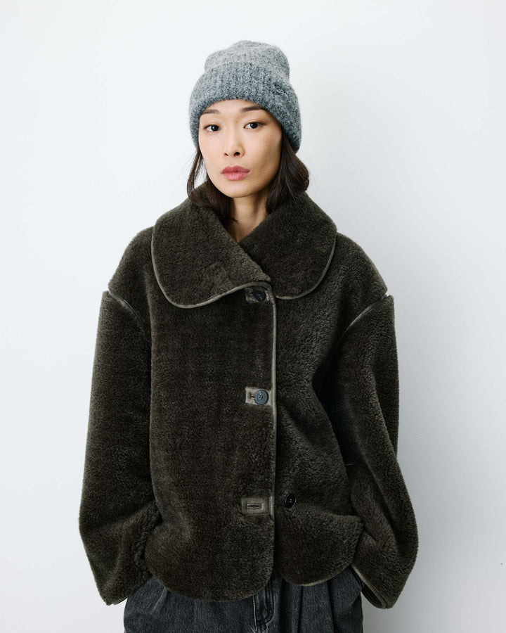 Wool-blend beanie anthracite Antorin