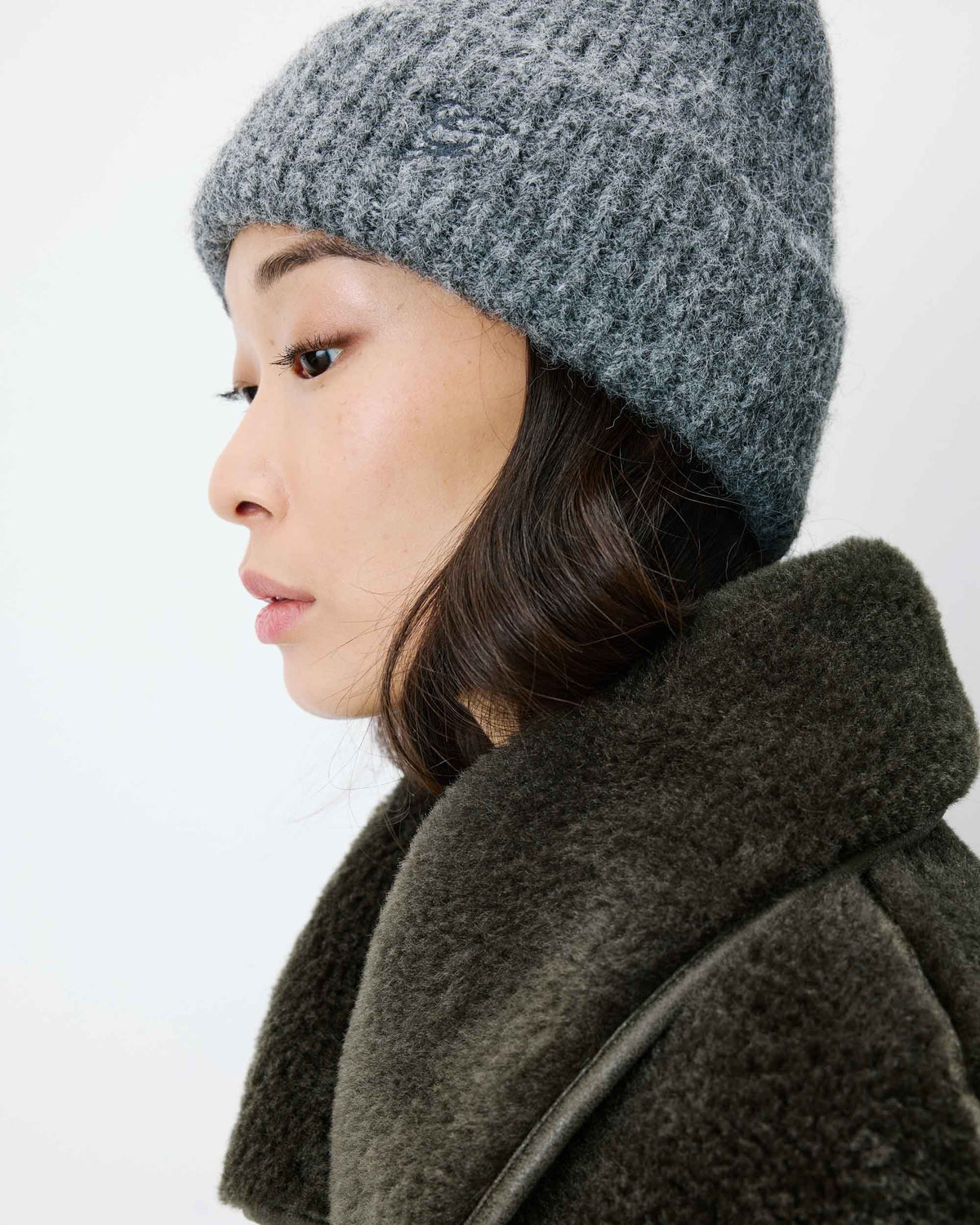 Wool-blend beanie anthracite Antorin