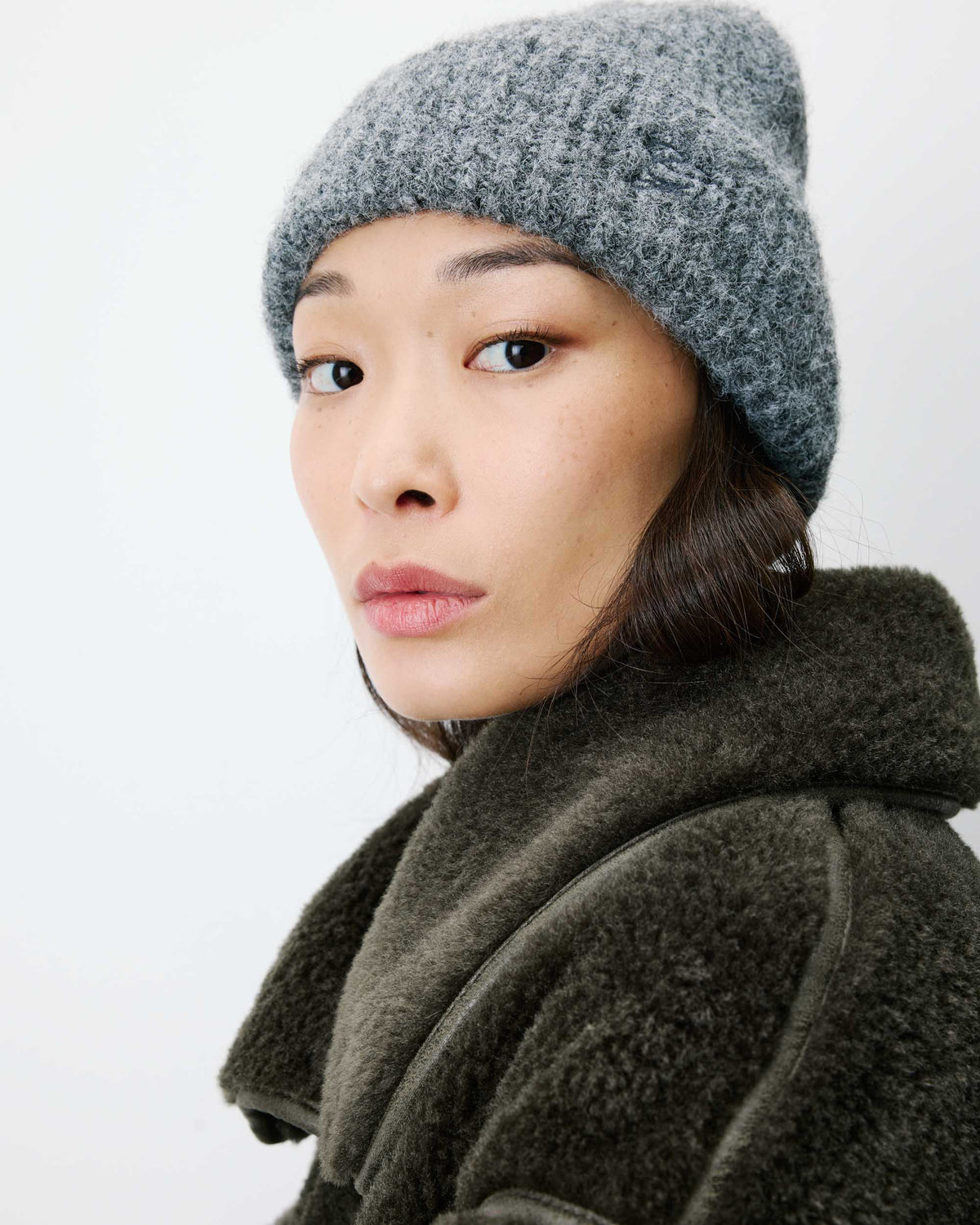 Wool-blend beanie anthracite Antorin