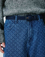 Ceinture en suédine boucle assortie marine Scotland