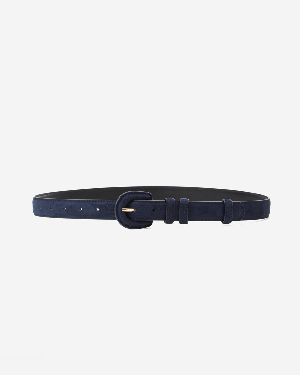 Ceinture en suédine boucle assortie marine Scotland