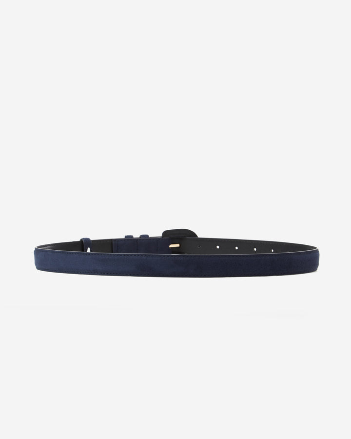 Ceinture en suédine boucle assortie marine Scotland