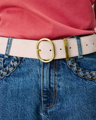 Ceinture en suédine boucle doré sable Swinton