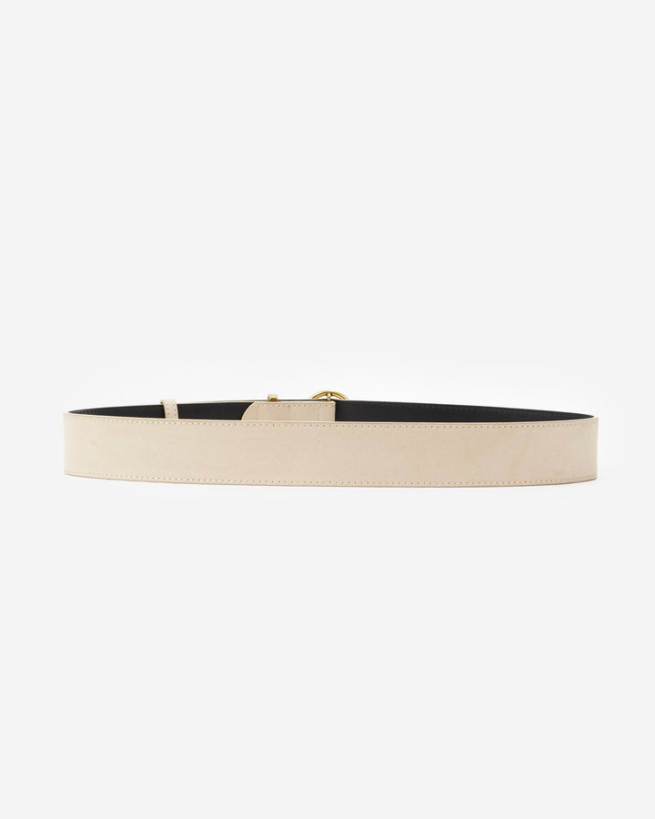Ceinture en suédine boucle doré sable Swinton