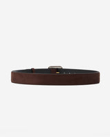 Ceinture en suédine boucle carrée assortie chocolat Alvaro