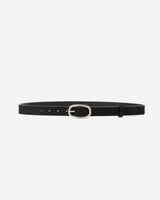 Ceinture en suédine boucle argenté noir Abbey