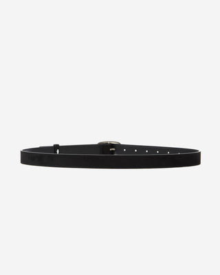 Ceinture en suédine boucle argenté noir Abbey