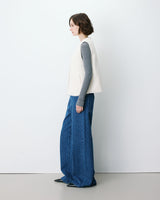 Sleeveless faux-shearling vest ecru Avery