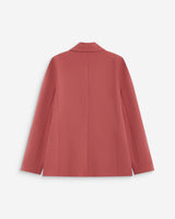 Blazer droit à boutonnage croisé blush Noix