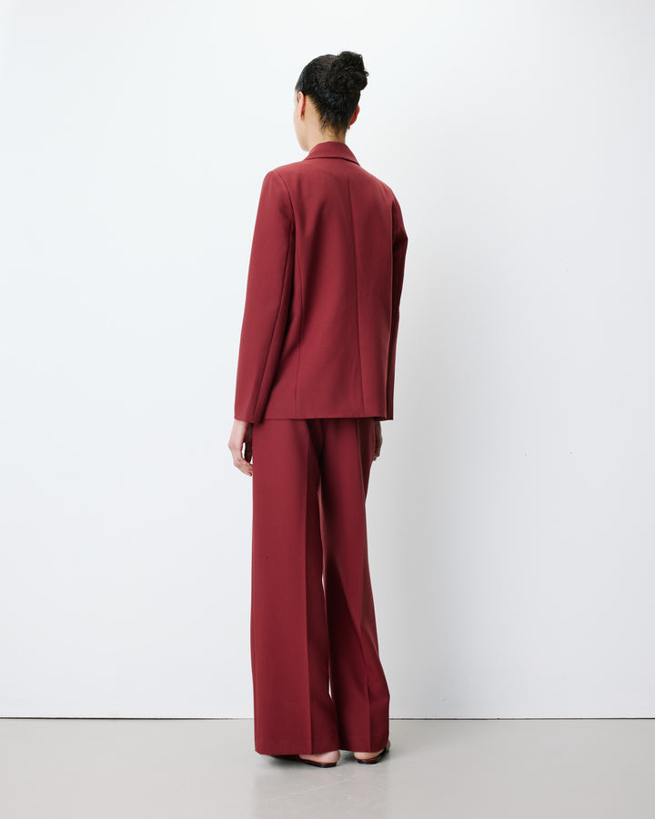 Double-breasted blazer terracotta Noix