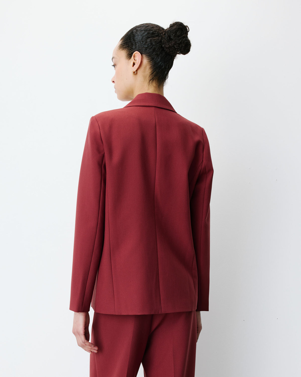 Double-breasted blazer terracotta Noix