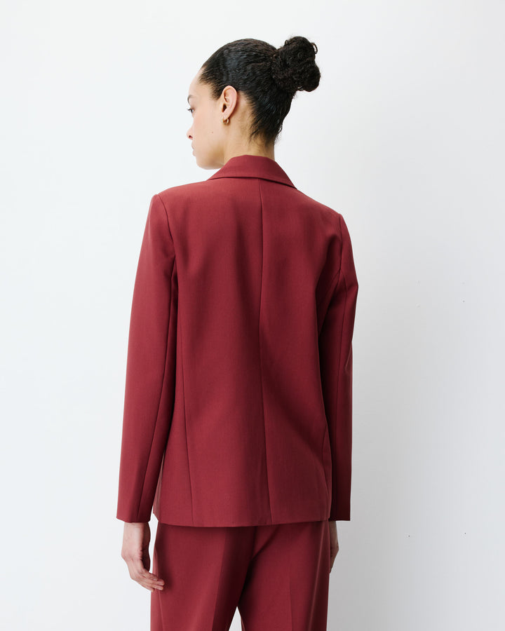 Double-breasted blazer terracotta Noix