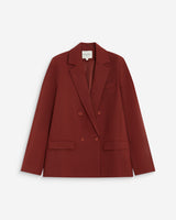 Double-breasted blazer terracotta Noix