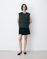Chaleco oversize sin mangas anthracite Adagio