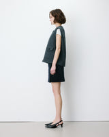Chaleco oversize sin mangas anthracite Adagio