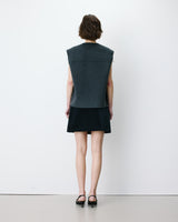 Chaleco oversize sin mangas anthracite Adagio