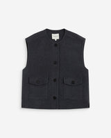 Chaleco oversize sin mangas anthracite Adagio