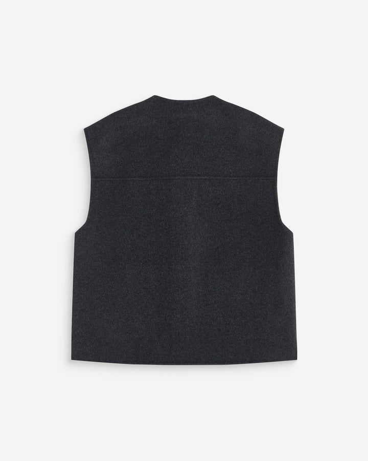 Chaleco oversize sin mangas anthracite Adagio
