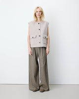 Veste sans manches oversize sable Adagio