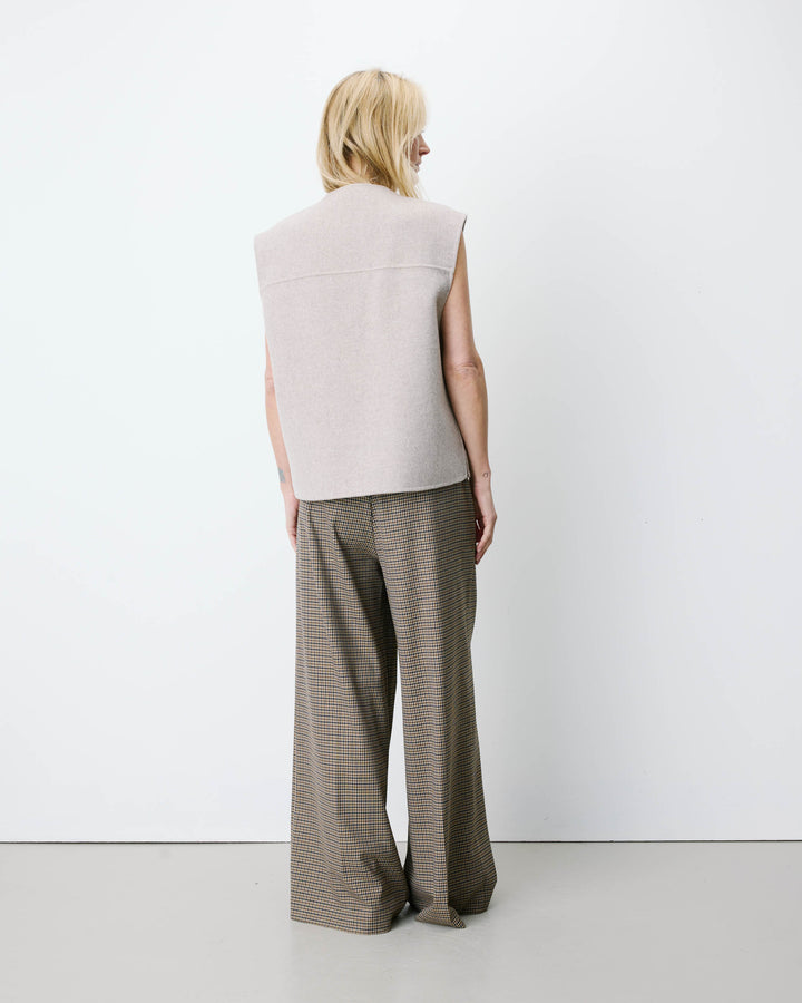 Veste sans manches oversize sable Adagio
