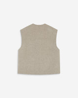 Veste sans manches oversize sable Adagio
