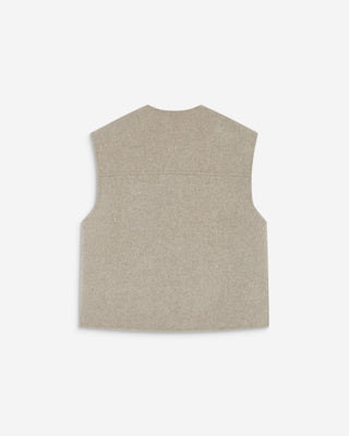 Veste sans manches oversize sable Adagio