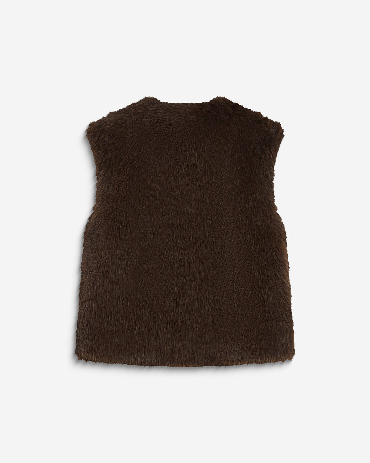 Chaleco de pelo sintético chocolat Aelio