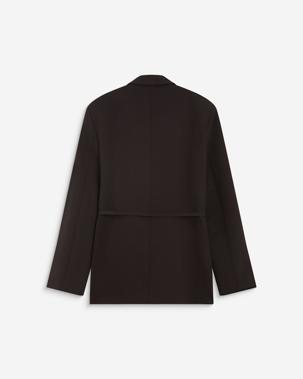 Blazer droit cintré à la taille chocolat Acario