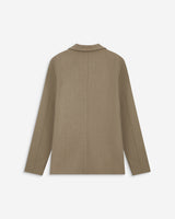 Blazer droit simple boutonnage à poches beige Alarick